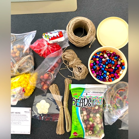 Hand Crafted Other - Hemp cord and beads crafting set. 🎉Host Pick🎉